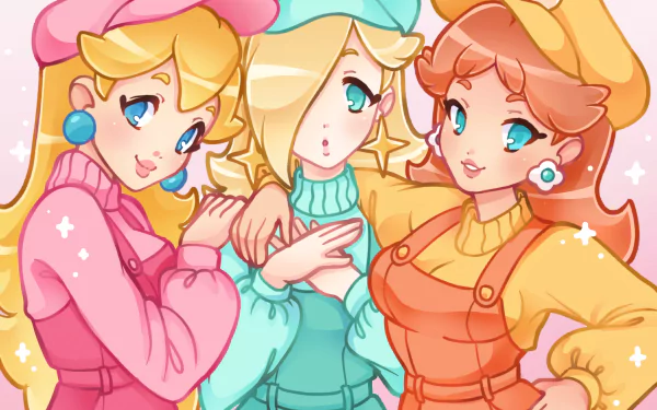 Rosalina (Mario) Princess Peach Princess Daisy video game Super Mario Bros. HD Desktop Wallpaper | Background Image