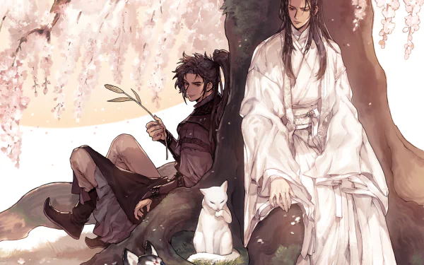 Mo Ran Chu WanNing Anime The Husky and His White Cat Shizun HD Desktop Wallpaper | Background Image