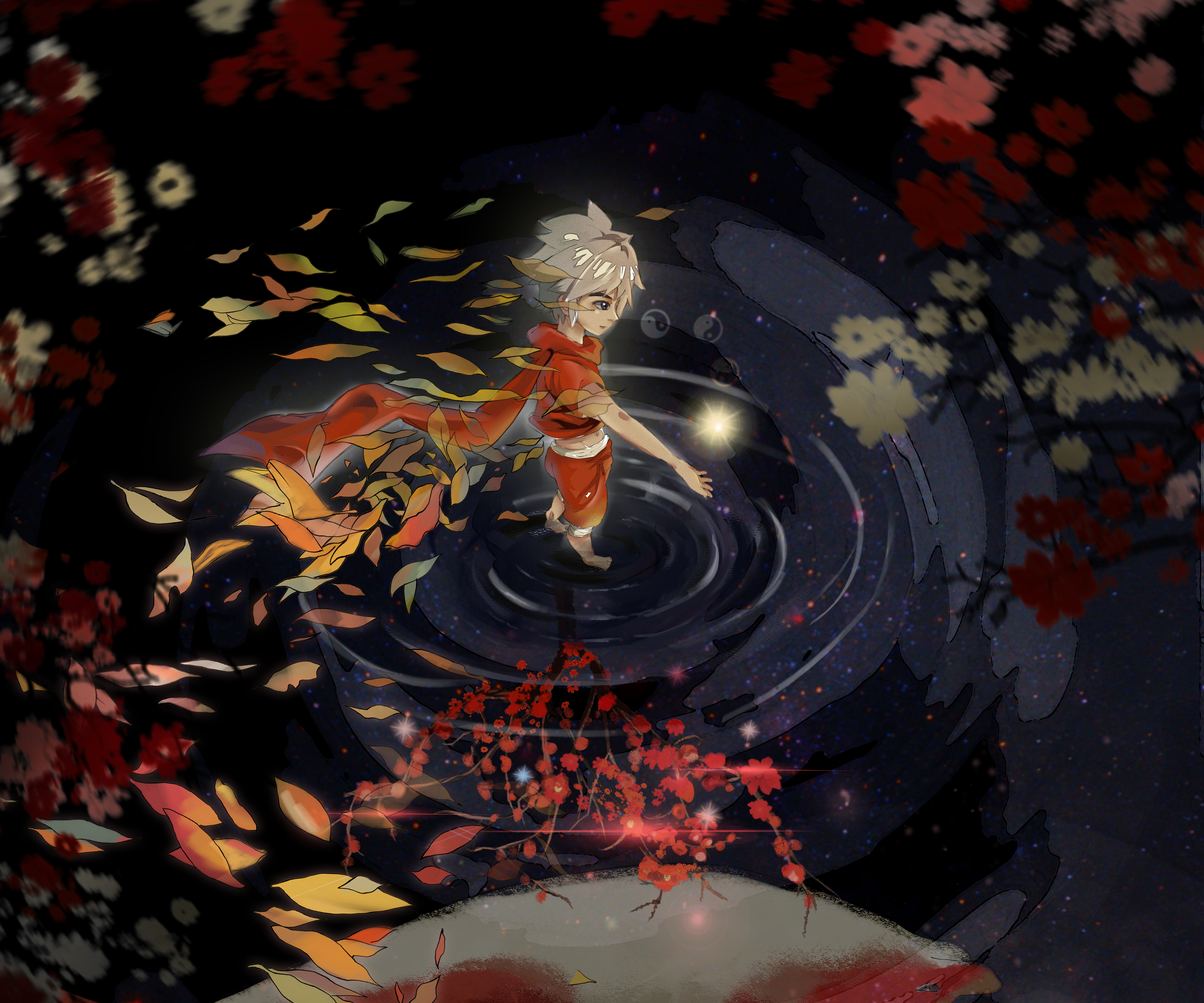 Anime Big Fish & Begonia HD Wallpaper | Background Image