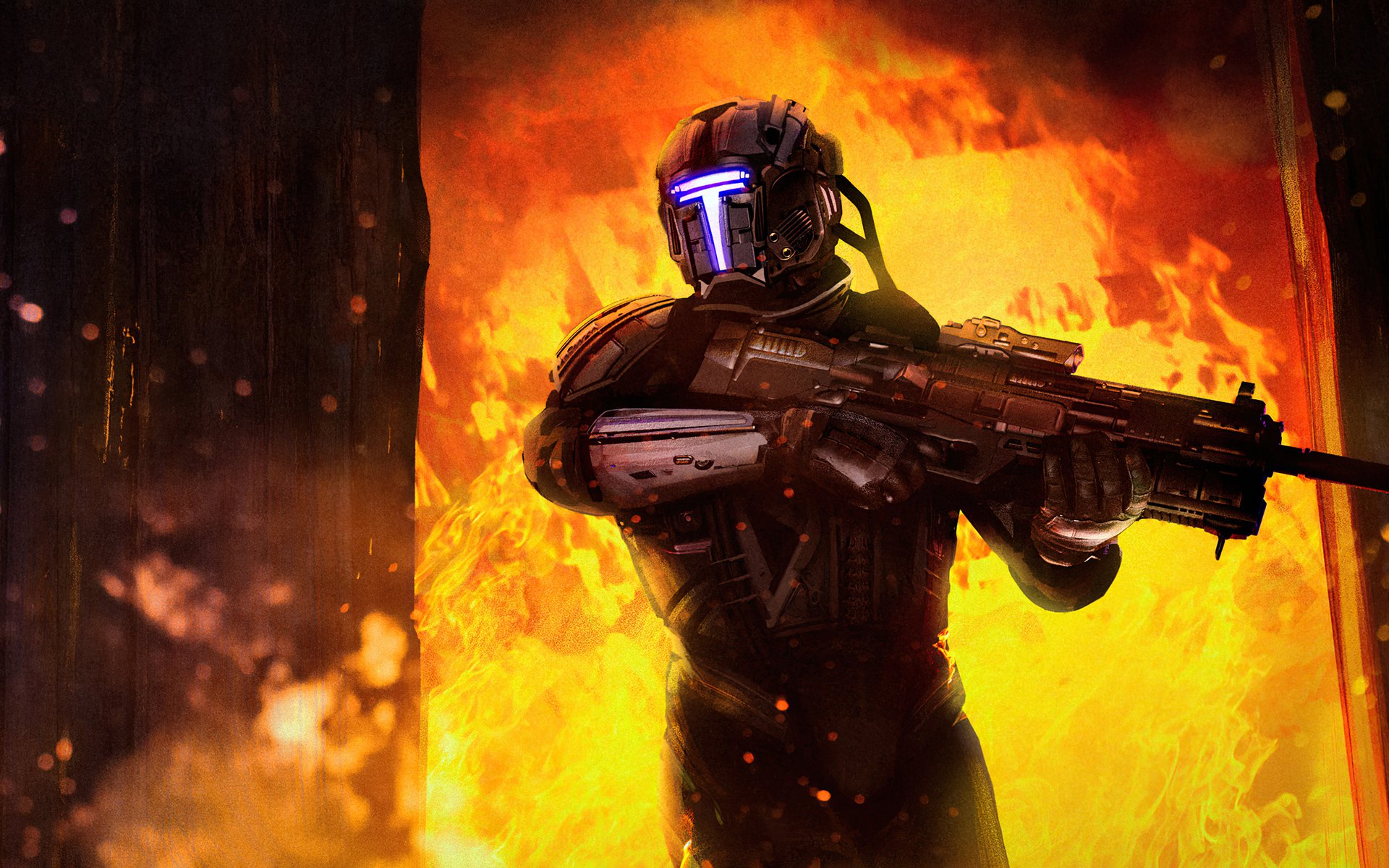 Download Weapon Sci Fi Warrior HD Wallpaper by Ianika Morano ...