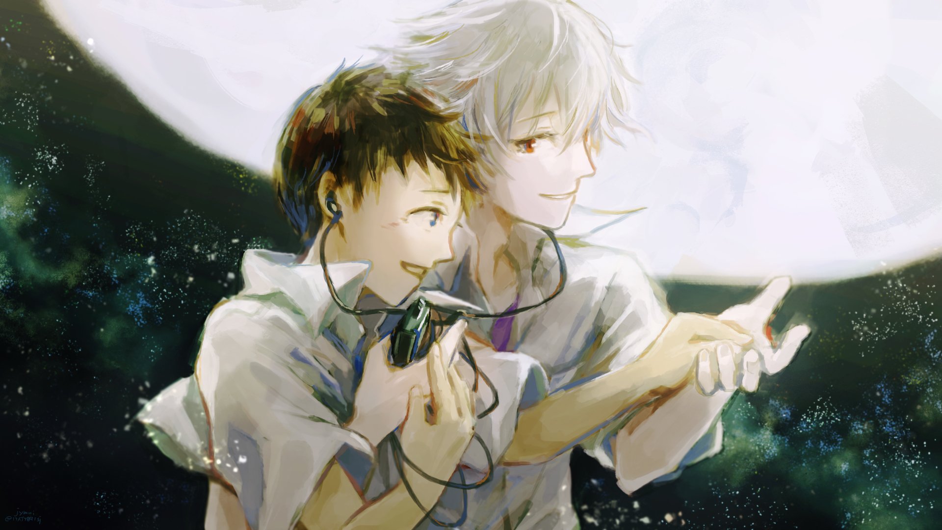 Download Kaworu Nagisa Shinji Ikari Anime Neon Genesis Evangelion 4k ...