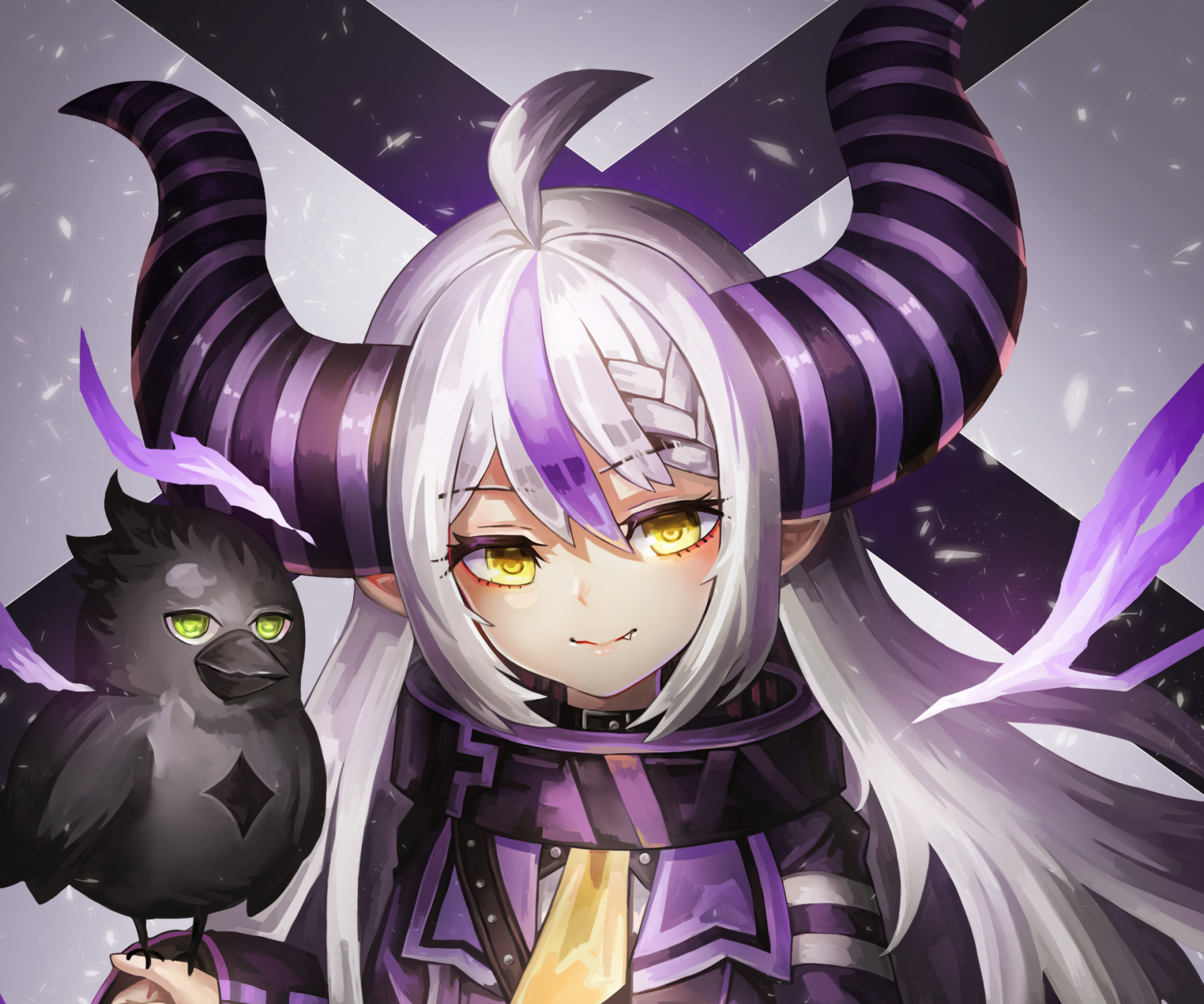 Download Hololive La+ Darknesss (Virtual Youtuber) Anime Virtual Youtuber HD Wallpaper