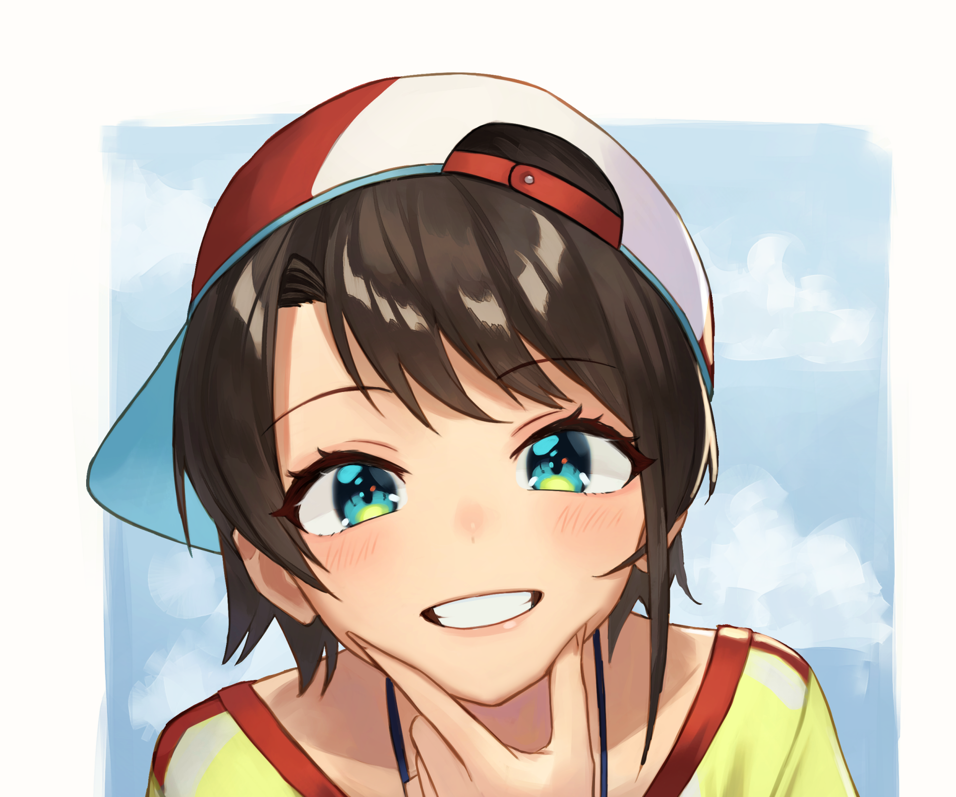 Download Hololive Oozora Subaru Anime Virtual Youtuber HD Wallpaper