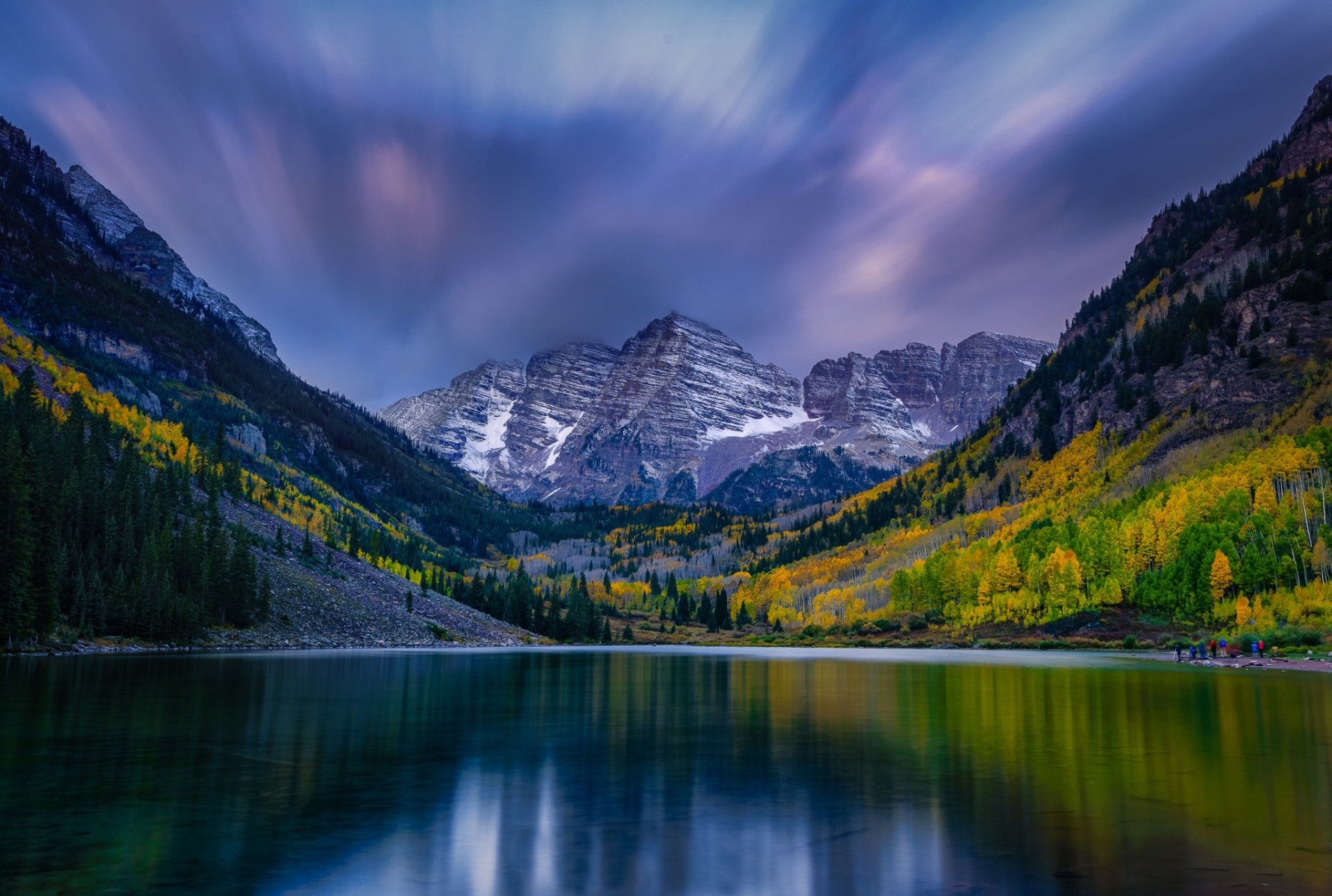 Download Maroon Lake Colorado Mountain Nature Maroon Bells HD Wallpaper