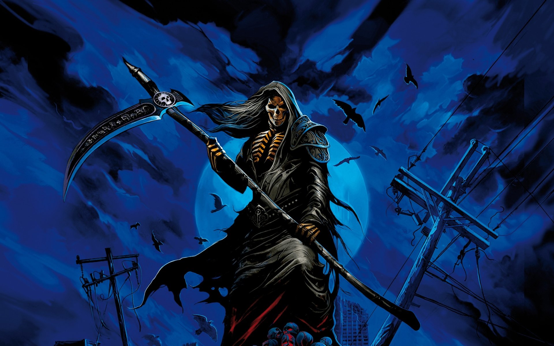 Download Scythe Dark Grim Reaper HD Wallpaper