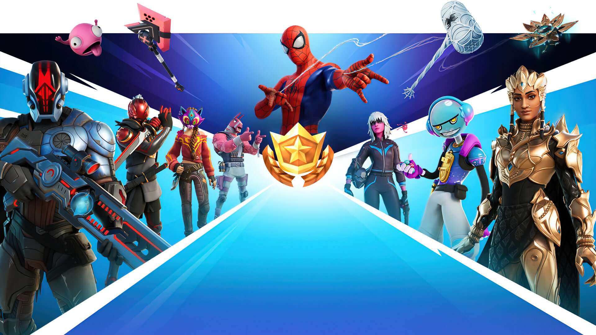 Download Spider Man Video Game Fortnite HD Wallpaper