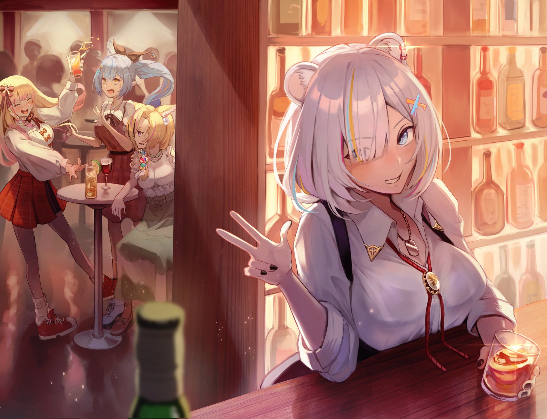 Download Hololive Yukihana Lamy Shishiro Botan Omaru Polka Momosuzu Nene Anime Virtual Youtuber 4k Ultra HD Wallpaper