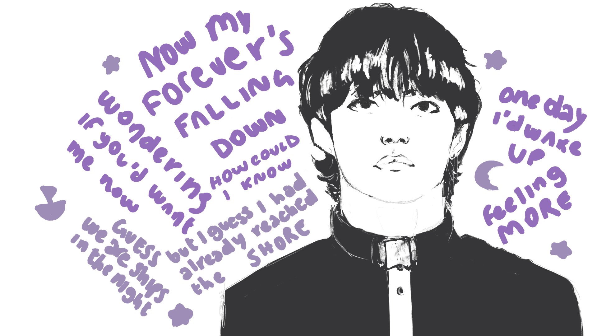 Taehyung Sweet Night fanart by Violacriss