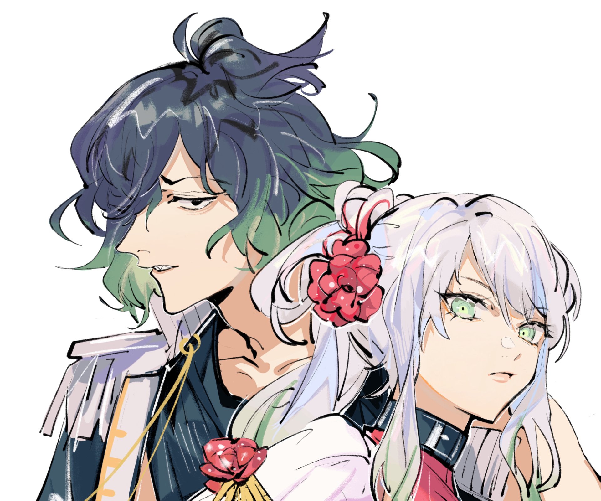 Download Gyutaro (Demon Slayer) Daki (Demon Slayer) Anime Demon Slayer: Kimetsu No Yaiba HD Wallpaper