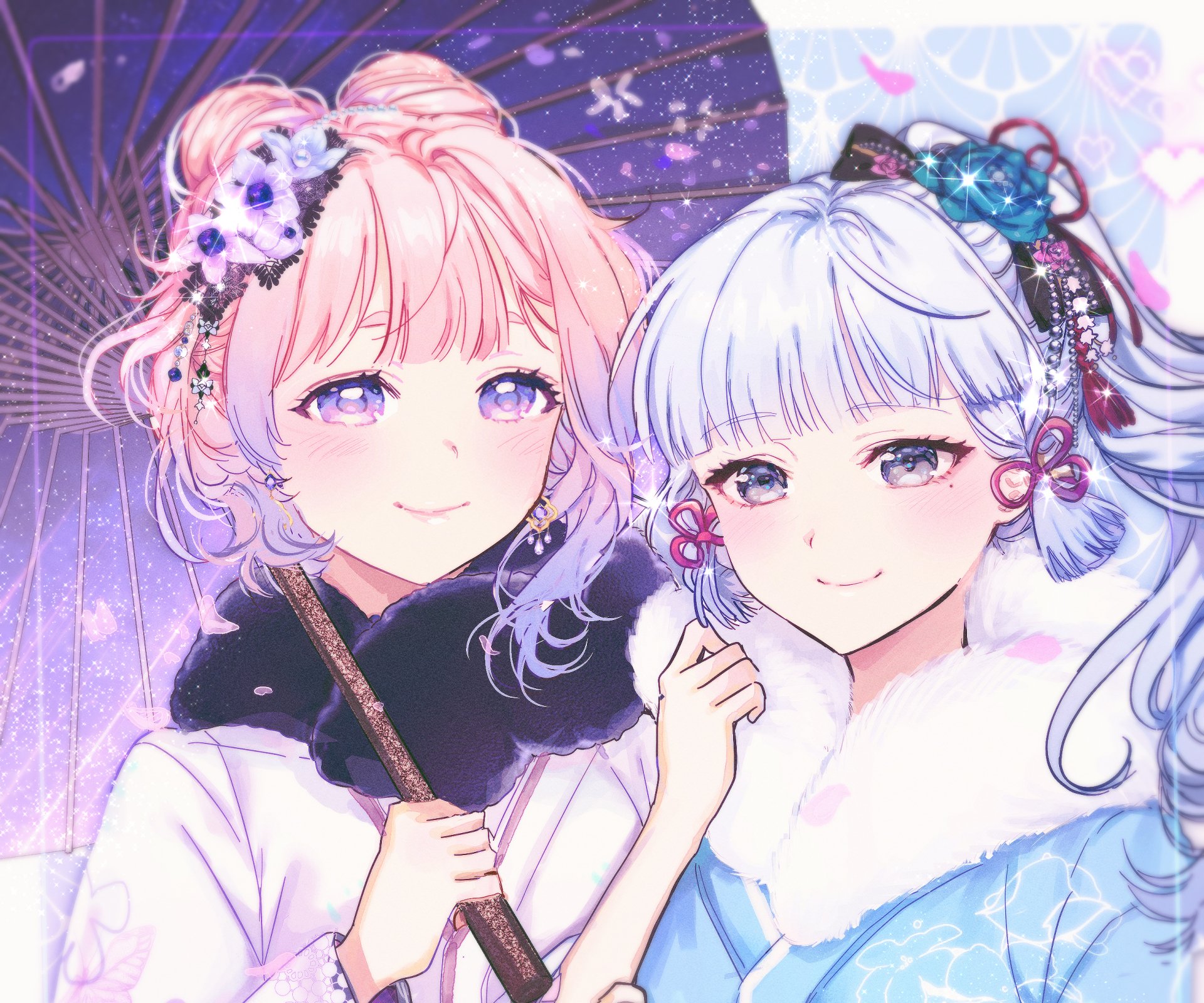 Download Sangonomiya Kokomi Kamisato Ayaka (Genshin Impact) Video Game Genshin Impact HD Wallpaper