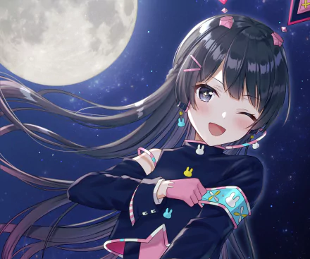 Nijisanji Tsukino Mito Anime Virtual Youtuber HD Desktop Wallpaper | Background Image