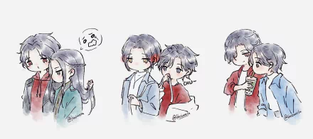 Xie Lian Hua Cheng Shen Qingqiu Luo Binghe Lan Wangji Wei Wuxian The Scum Villain's Self-Saving System Tian Guan Ci Fu Mo Dao Zu Shi Anime crossover HD Desktop Wallpaper | Background Image