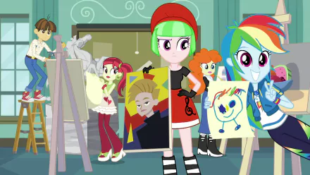 Wiz Kid (My Little Pony) Watermelody (My Little Pony) Rainbow Dash TV Show My Little Pony: Equestria Girls HD Desktop Wallpaper | Background Image