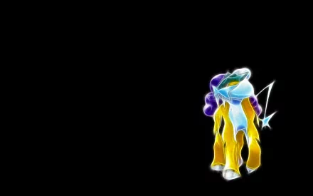 HD desktop wallpaper featuring Raikou, the legendary electric Pokémon from the anime Pokémon, depicted with vibrant colors against a sleek black background.