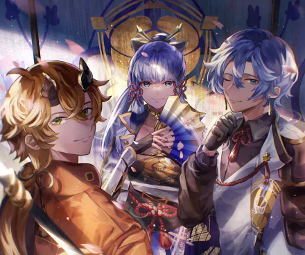 Thoma (Genshin Impact) Kamisato Ayato Kamisato Ayaka (Genshin Impact) video game Genshin Impact HD Desktop Wallpaper | Background Image