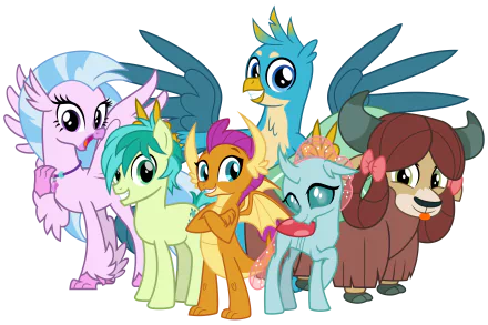 Yona (My Little Pony) Silverstream (My Little Pony: Friendship is Magic) Gallus (My Little Pony) Sandbar (My Little Pony) Ocellus (My Little Pony) Smolder (My Little Pony) TV Show My Little Pony: Friendship Is Magic HD Desktop Wallpaper | Background Image