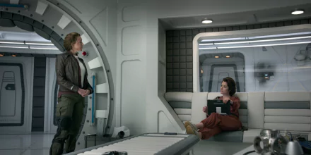 Molly Parker Maureen Robinson Parker Posey Dr. Zachary Smith TV Show Lost In Space HD Desktop Wallpaper | Background Image