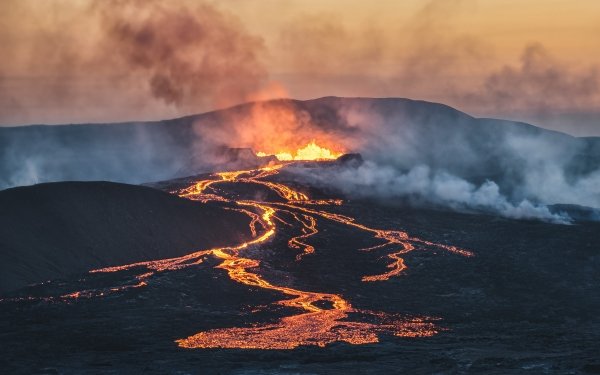 Nature Volcano Volcanoes Lava HD Wallpaper | Background Image