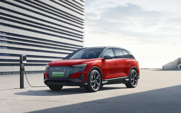 electric car SUV vehicle Audi Q5 50 e-tron quattro HD Desktop Wallpaper | Background Image