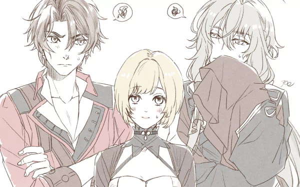 Adolphe (Shuuen no Virche) Ankou (Shuuen no Virche) Ceres (Shuuen no Virche) video game Shuuen no Virche HD Desktop Wallpaper | Background Image