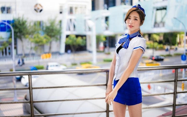 Women Asian Uniform Depth Of Field HD Wallpaper | Background Image