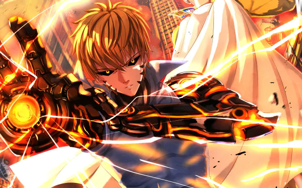 Genos (One-Punch Man) Anime One-Punch Man HD Desktop Wallpaper | Background Image
