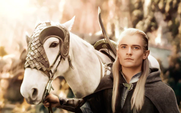 Orlando Bloom Legolas movie The Lord of the Rings: The Fellowship of the Ring HD Desktop Wallpaper | Background Image