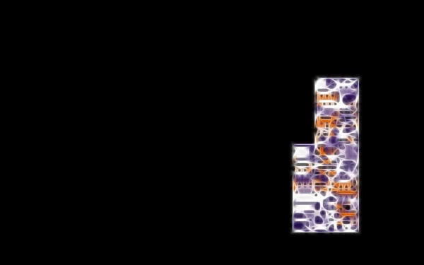 HD PC desktop wallpaper featuring Missingno from Pokémon, blending glitch art with anime-style visuals on a black background.