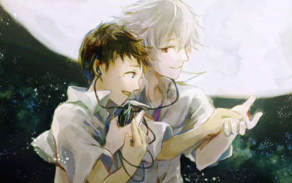 Kaworu Nagisa Shinji Ikari Anime Neon Genesis Evangelion HD Desktop Wallpaper | Background Image