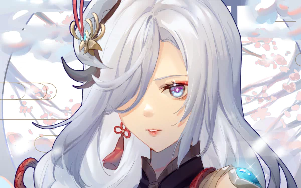 Shenhe (Genshin Impact) video game Genshin Impact HD Desktop Wallpaper | Background Image