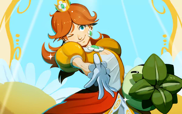 Princess Daisy video game Super Mario Bros. HD Desktop Wallpaper | Background Image