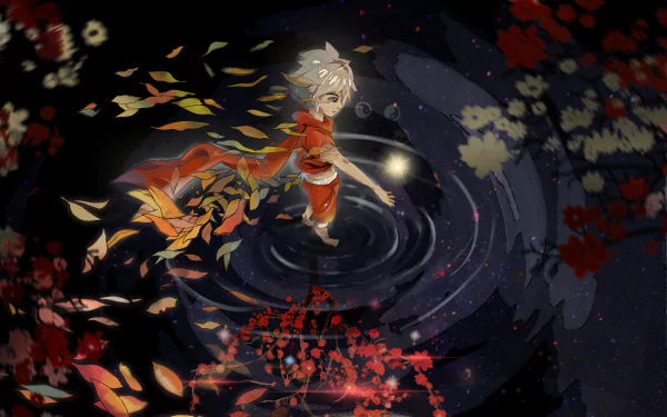 Anime Big Fish & Begonia HD Desktop Wallpaper | Background Image