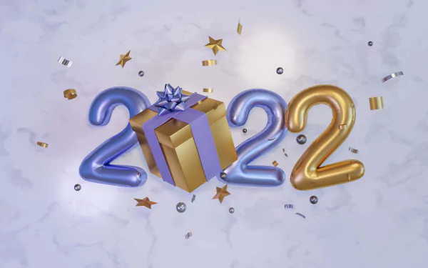 holiday New Year 2022 HD Desktop Wallpaper | Background Image
