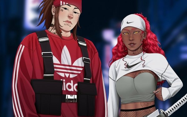 Anime Naruto Chōji Akimichi Adidas Nike Karui HD Wallpaper | Background Image