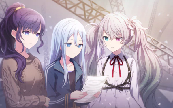 Yoisaki Kanade Hatsune Miku Asahina Mafuyu video game Project Sekai: Colorful Stage! feat. Hatsune Miku HD Desktop Wallpaper | Background Image