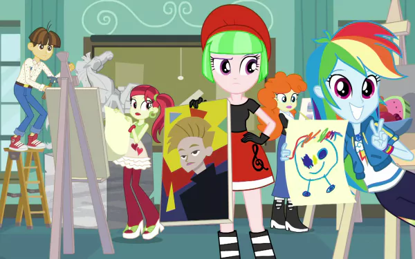 Wiz Kid (My Little Pony) Watermelody (My Little Pony) Rainbow Dash TV Show My Little Pony: Equestria Girls HD Desktop Wallpaper | Background Image