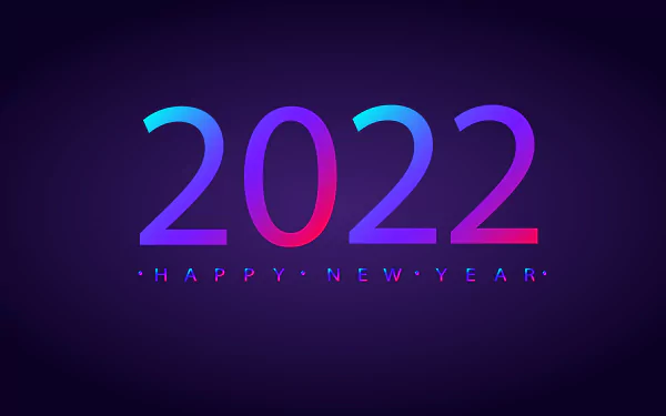 Happy New Year holiday New Year 2022 HD Desktop Wallpaper | Background Image