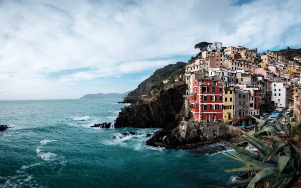 coast village Italy man made Riomaggiore HD Desktop Wallpaper | Background Image