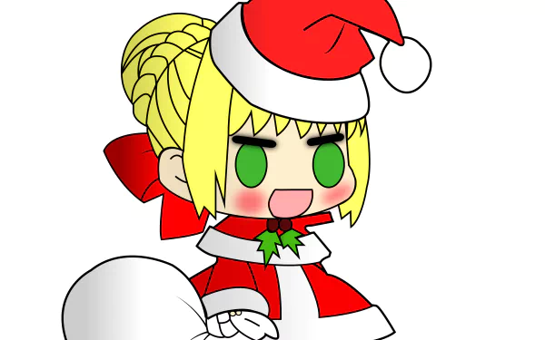 santa hat Anime Padoru HD Desktop Wallpaper | Background Image