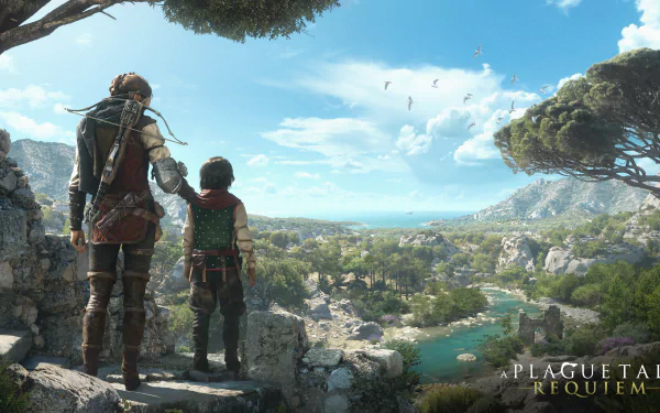 Hugo de Rune Amicia de Rune video game A Plague Tale: Requiem HD Desktop Wallpaper | Background Image