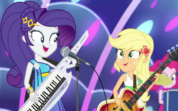 Pinkie Pie Applejack (My Little Pony) Rarity (My Little Pony) movie My Little Pony: Equestria Girls - Spring Breakdown HD Desktop Wallpaper | Background Image