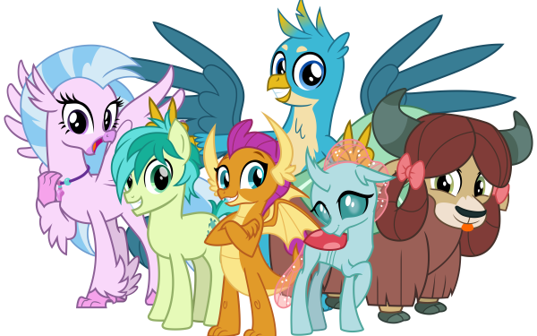 TV Show My Little Pony: Friendship is Magic My Little Pony Smolder Ocellus Sandbar Gallus Silverstream Yona HD Wallpaper | Background Image