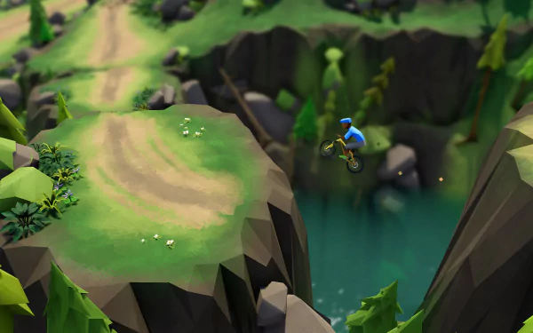 video game Lonely Mountains: Downhill HD Desktop Wallpaper | Background Image