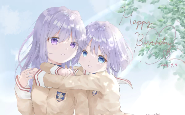 Kyou Fujibayashi Ryou Fujibayashi Anime Clannad HD Desktop Wallpaper | Background Image