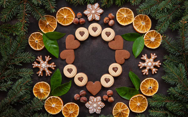 symmetry still life food cookie HD Desktop Wallpaper | Background Image