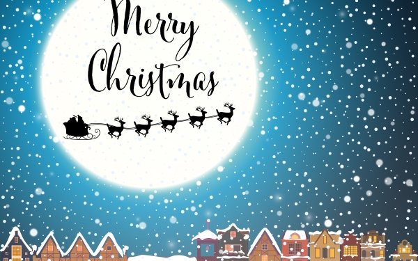 Holiday Christmas Merry Christmas Snowfall HD Wallpaper | Background Image