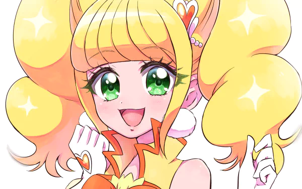 Hiramitsu Hinata Cure Sparkle Anime Healin' Good PreCure HD Desktop Wallpaper | Background Image