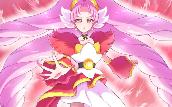 Cure Scarlet Akagi Towa Anime Go! Princess Pretty Cure HD Desktop Wallpaper | Background Image