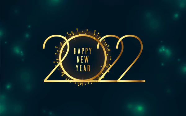 Happy New Year holiday New Year 2022 HD Desktop Wallpaper | Background Image