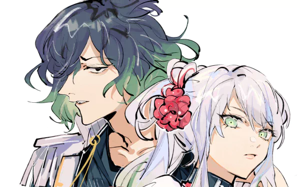 Gyutaro (Demon Slayer) Daki (Demon Slayer) Anime Demon Slayer: Kimetsu no Yaiba HD Desktop Wallpaper | Background Image